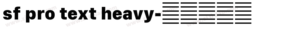 sf pro text heavy字体转换